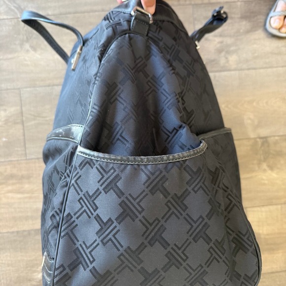 Tumi Black Patterned Expandable Garment Bag Carry On Travel Business - Picture 8 of 16